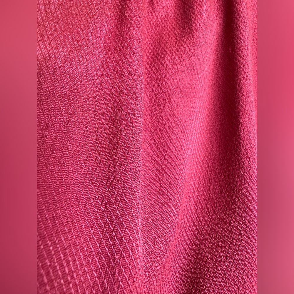 NWT LOFT Deep Red Ruffle Faux Wrap Skirt, Size 6, Burgundy, midi, flounce - Picture 12 of 15
